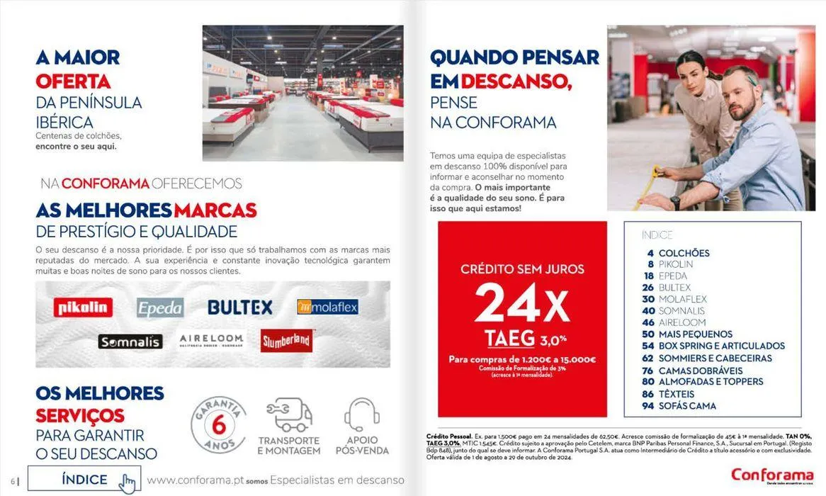 Folheto Folheto Conforama de 1 de agosto até 29 de outubro 2024 - Pagina 4