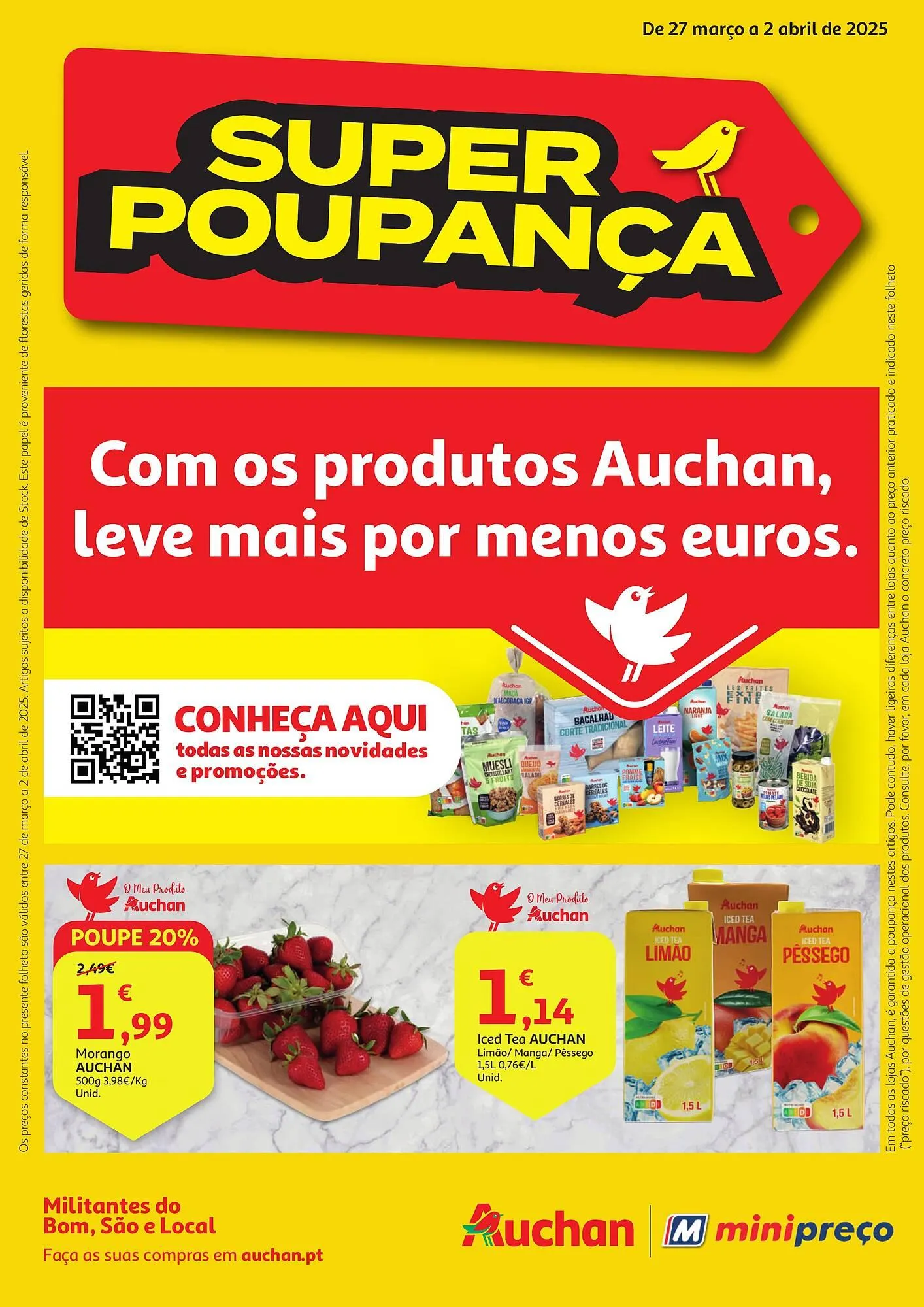 Folheto Folheto Minipreço de 27 de março até 2 de abril 2025 - Pagina 1