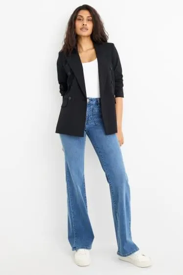 Flared jeans - mid-rise waist