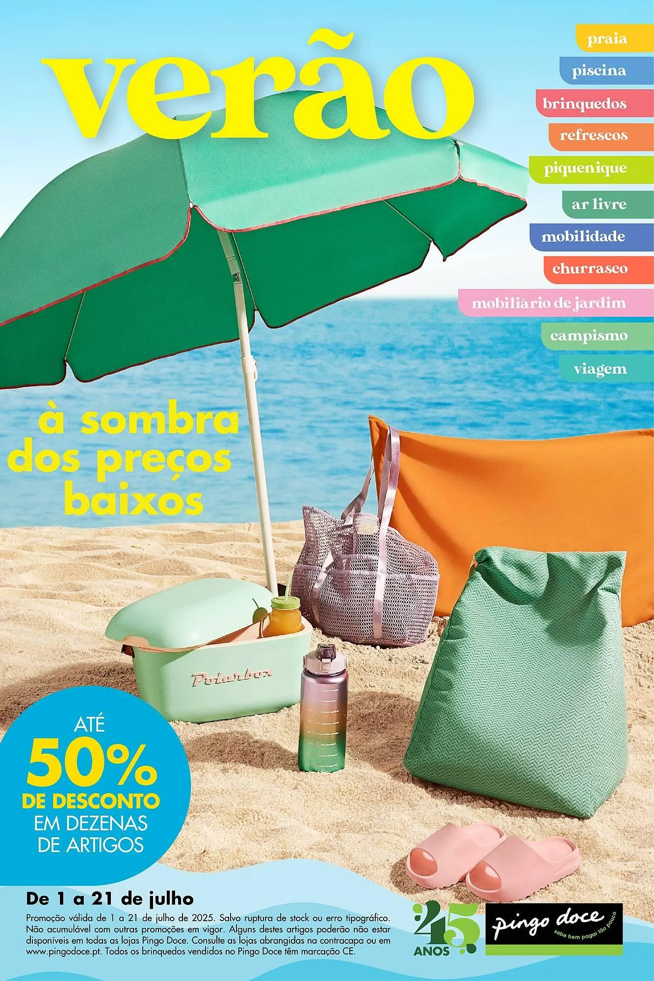 Folheto Folheto Pingo Doce de 1 de julho até 21 de julho 2025 - Pagina 1