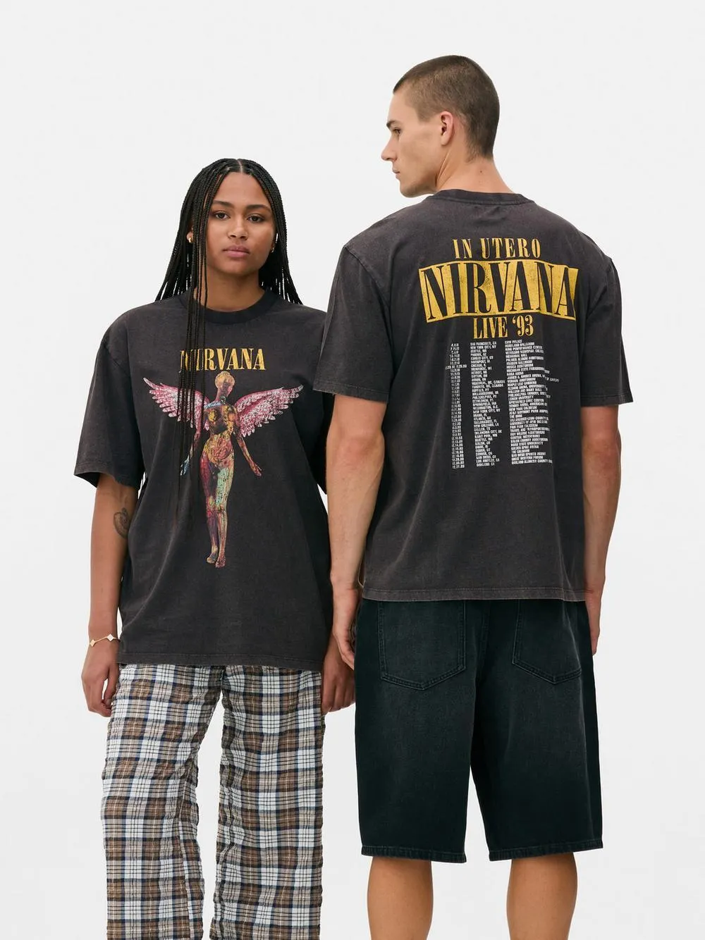 T-shirt manga curta Nirvana