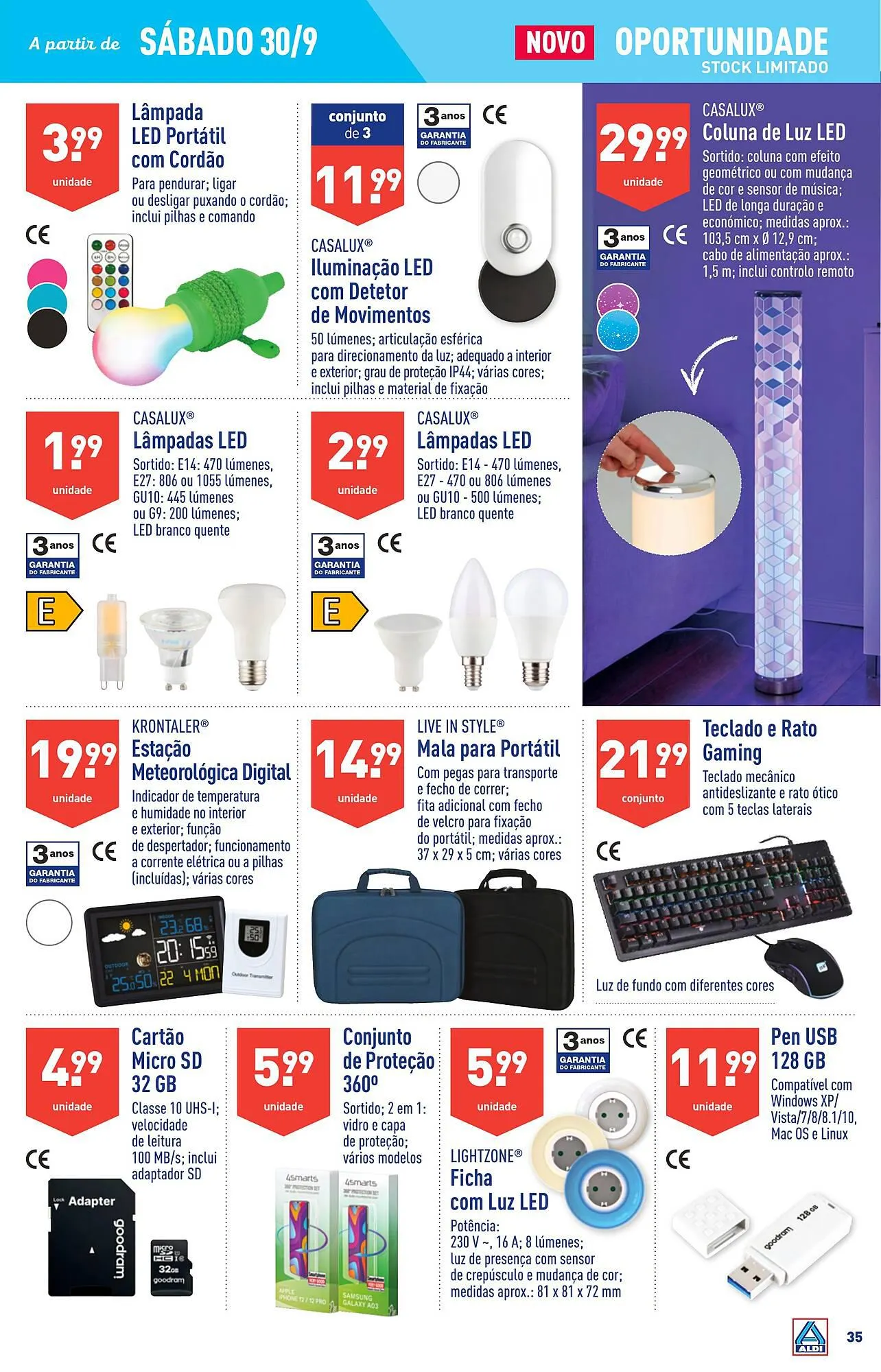 Folheto Folheto ALDI de 27 de setembro até 3 de outubro 2023 - Pagina 35