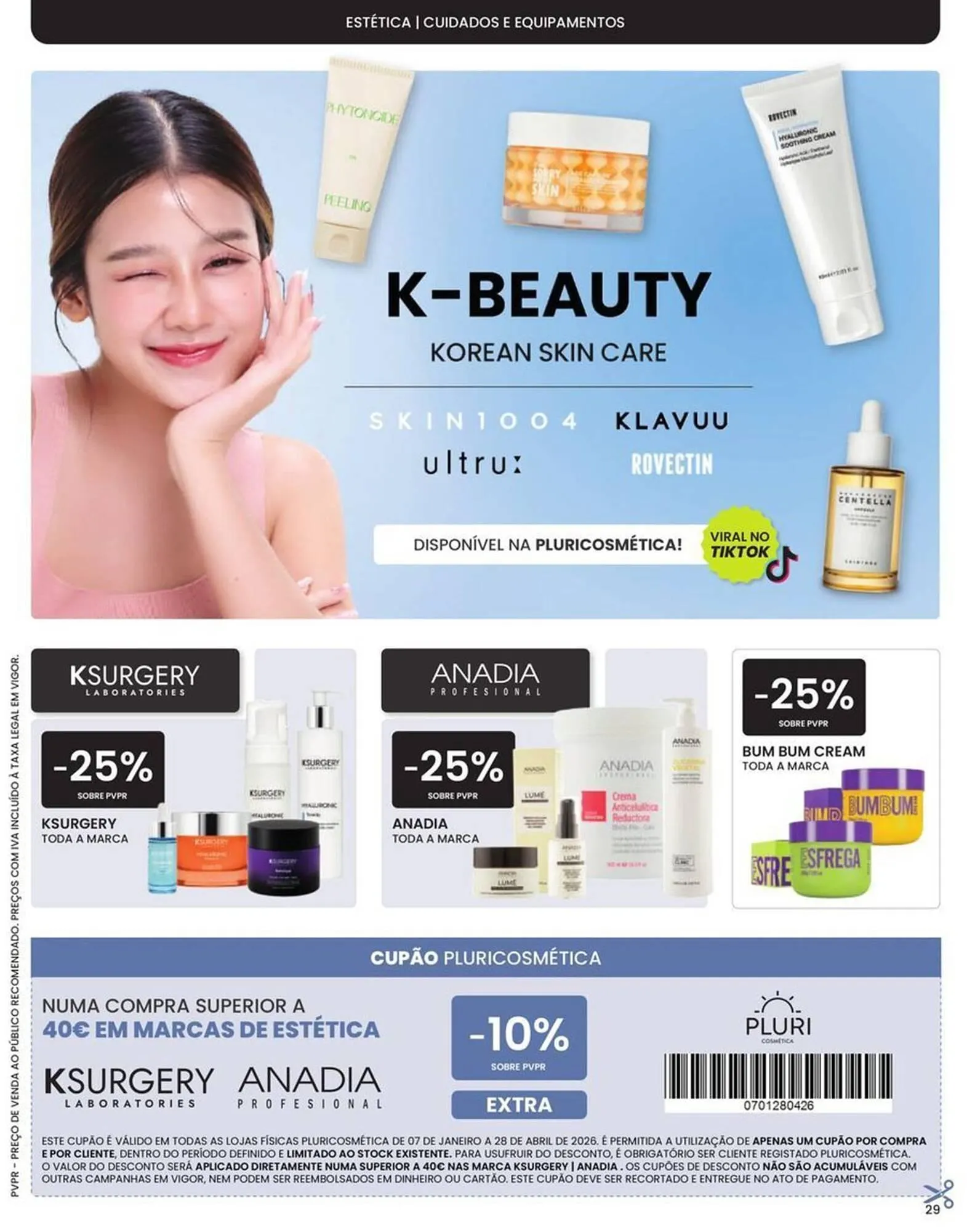 Folheto Catálogo Pluricosmética de 7 de janeiro até 28 de abril 2026 - Pagina 29