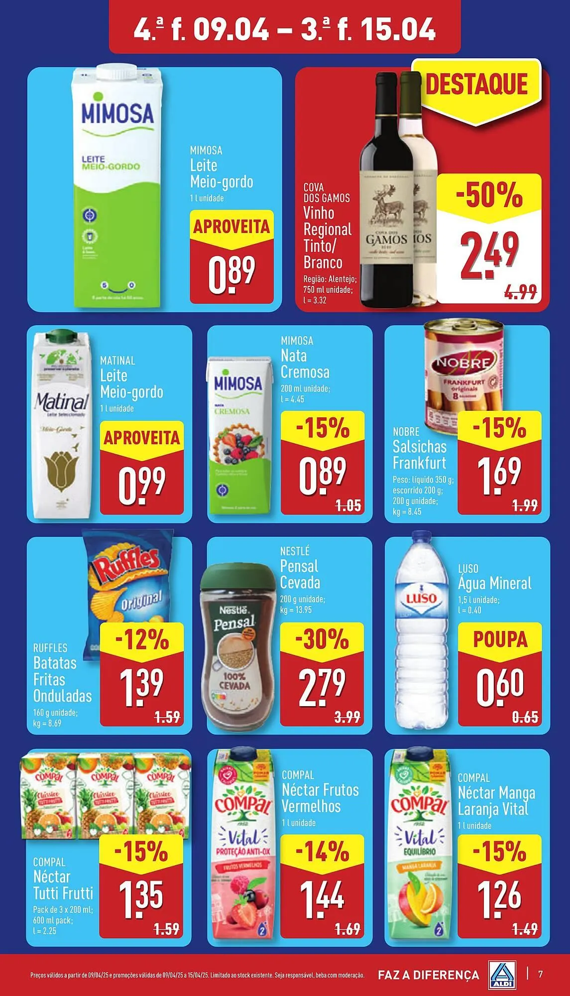 Folheto Folheto ALDI de 9 de abril até 15 de abril 2025 - Pagina 7