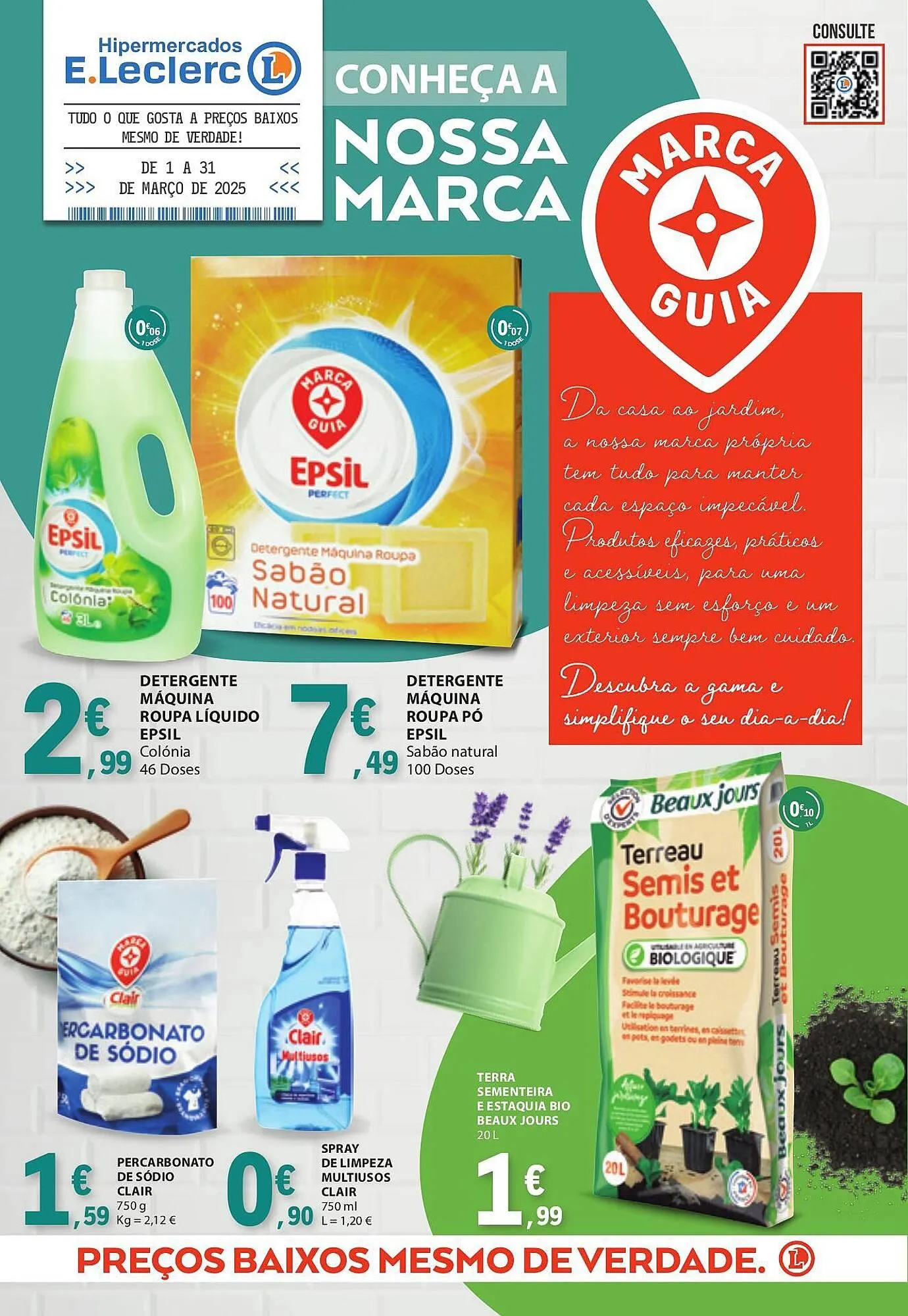 Folheto Folheto E.Leclerc de 1 de março até 31 de março 2025 - Pagina 1