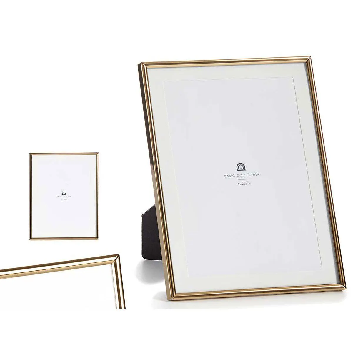 Moldura Dourada Em Metal 15x20cm