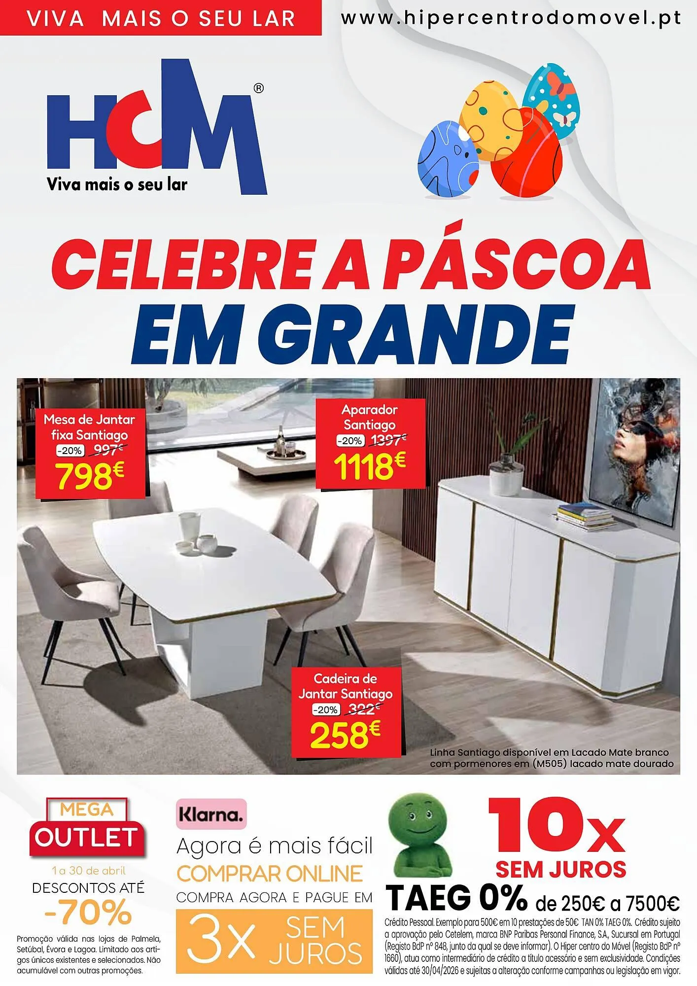 Folheto Folheto Hiper Centro do Móvel de 13 de abril até 30 de abril 2026 - Pagina 1