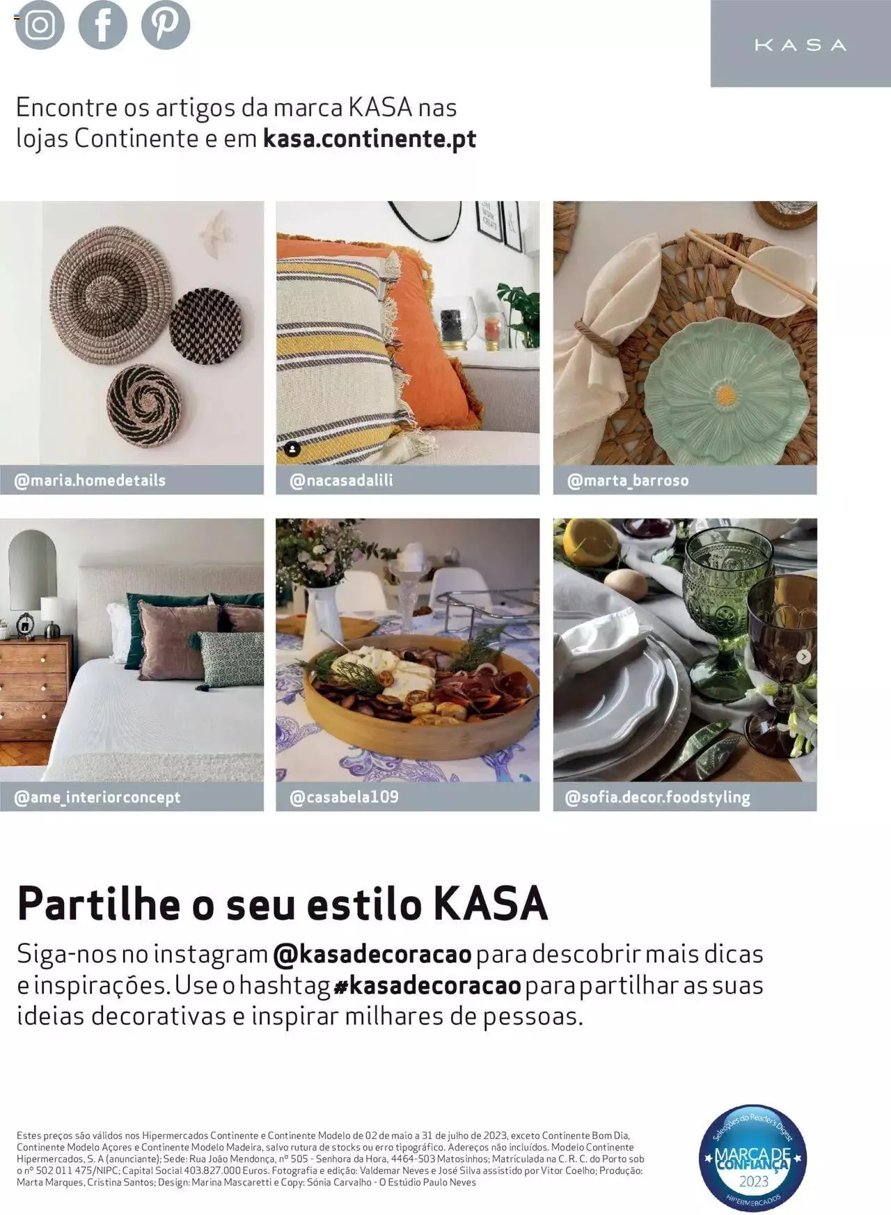 Folheto Continente Kasa Catálogo Kasa: Partilhar Momentos de 29 de agosto até 30 de setembro 2023 - Pagina 18