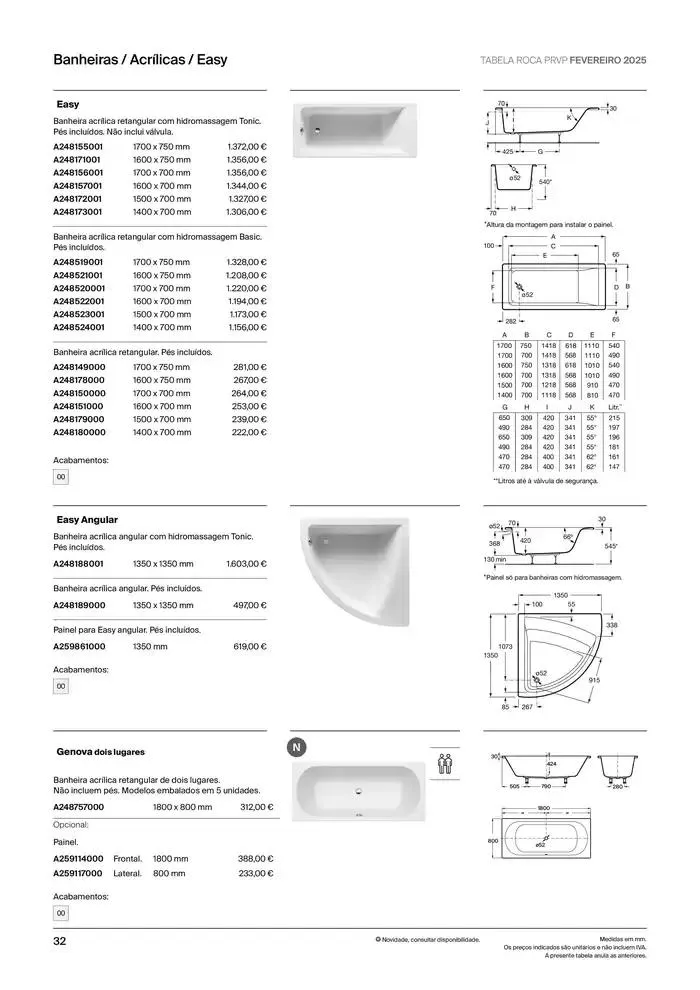 Folheto Soluções de Banho  de 6 de janeiro até 31 de dezembro 2025 - Pagina 34