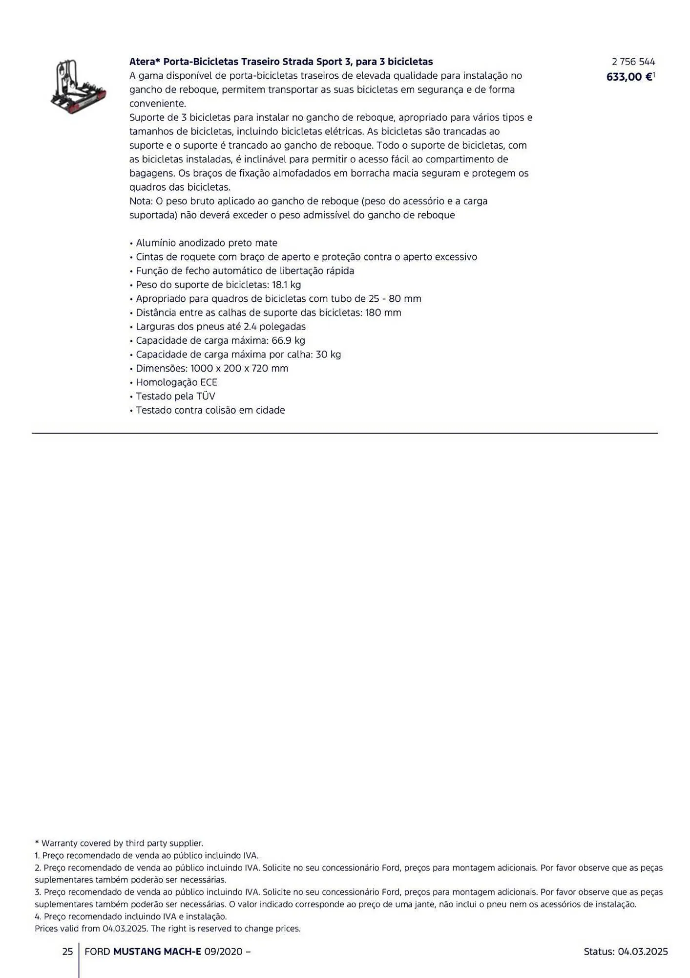 Folheto Folheto Ford de 18 de março até 31 de agosto 2025 - Pagina 25