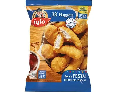 nuggets iglo frango polme americano 697g