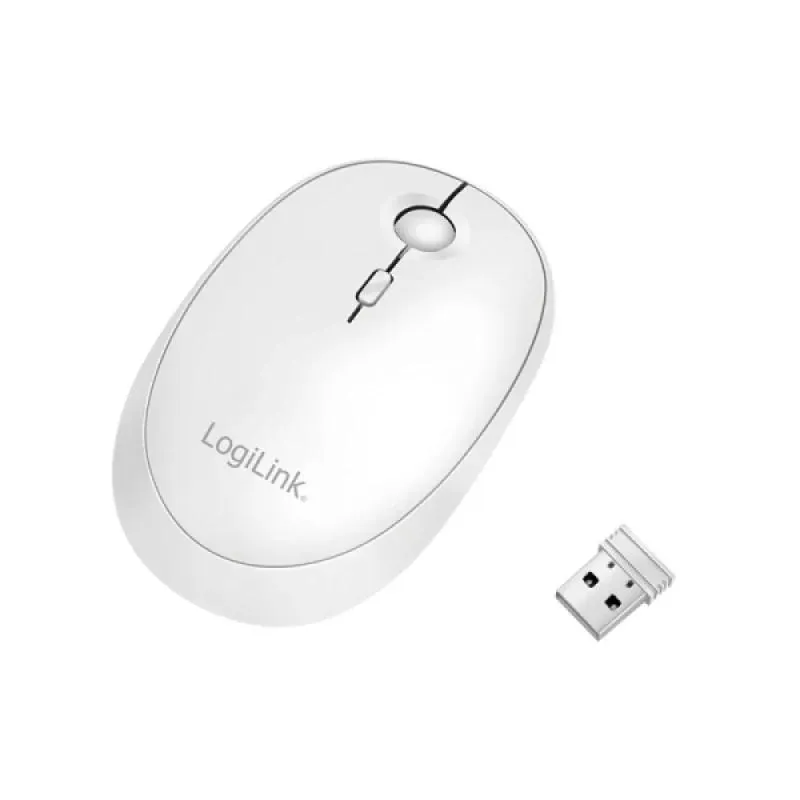 RATO WIRELESS E BLUETOOTH 1600DPI ALCANCE ATE 10M BRANCO
