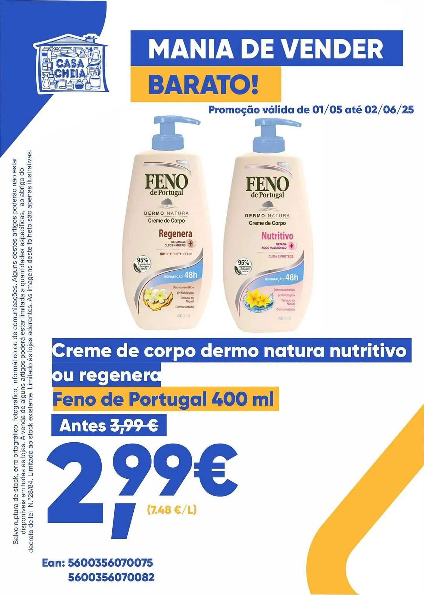 Folheto Folheto Casa Cheia de 1 de maio até 2 de junho 2025 - Pagina 1