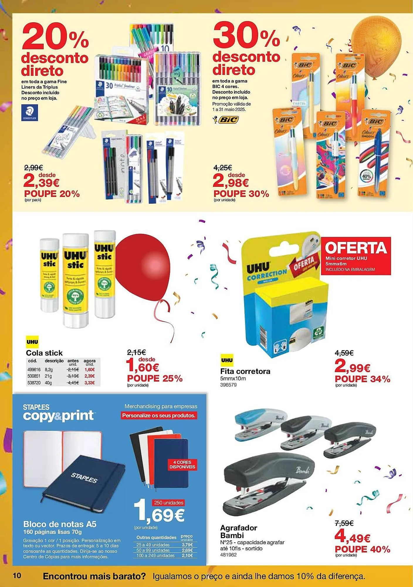 Folheto Folheto Staples de 8 de maio até 22 de maio 2025 - Pagina 10