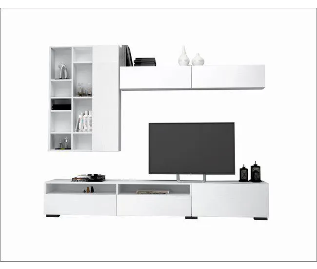 Compacto de TV White cor branca 270 cm