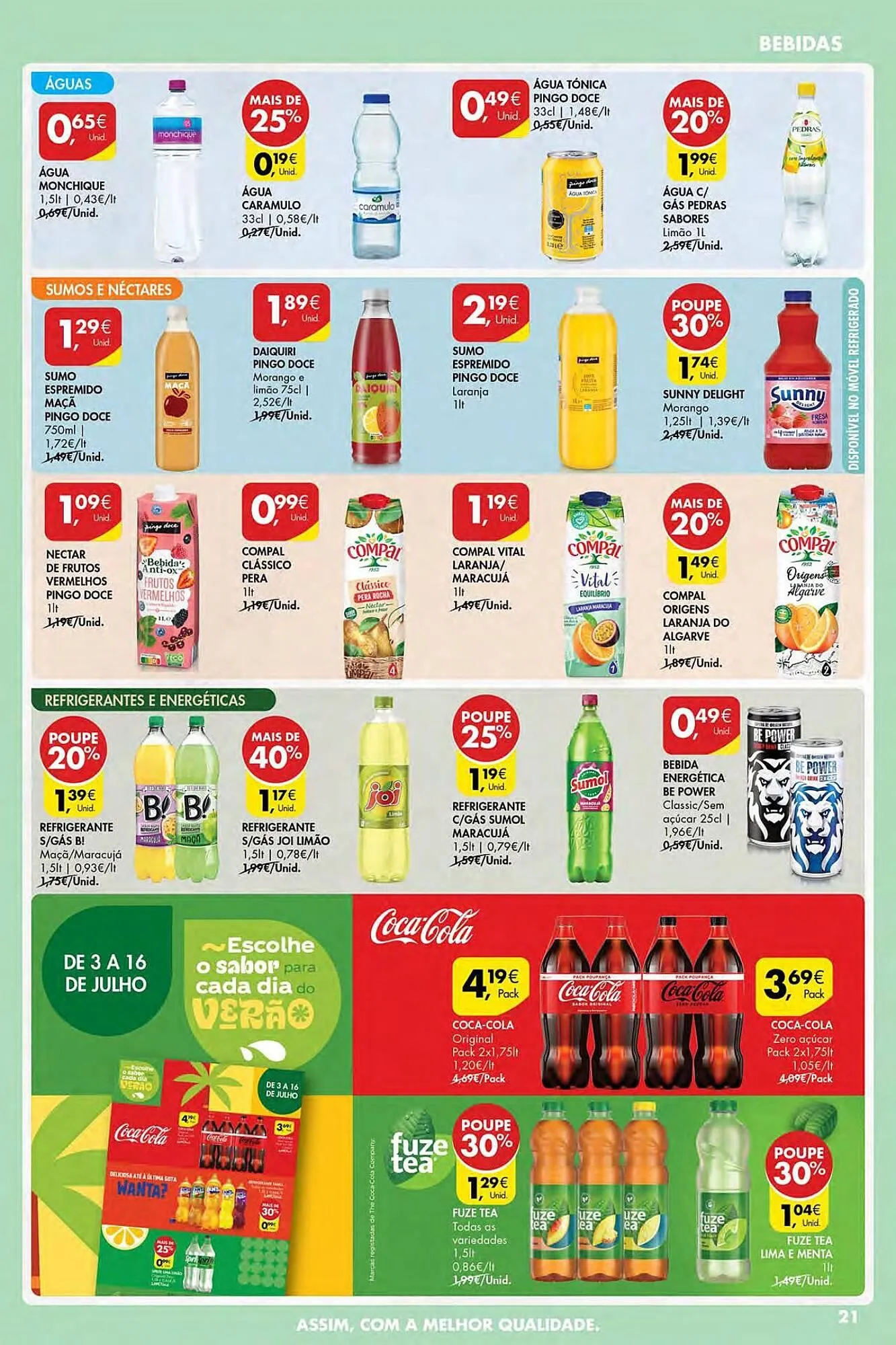 Folheto Folheto Pingo Doce de 10 de julho até 16 de julho 2025 - Pagina 21