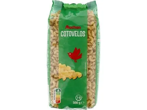 massa auchan cotovelos 500g