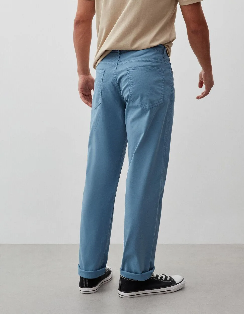 Calças 'Slim fit', Homem, Azul