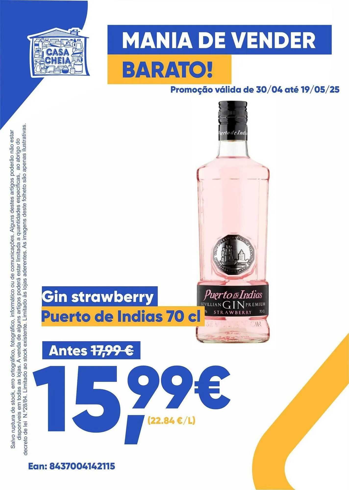 Folheto Folheto Casa Cheia de 30 de abril até 19 de maio 2025 - Pagina 1