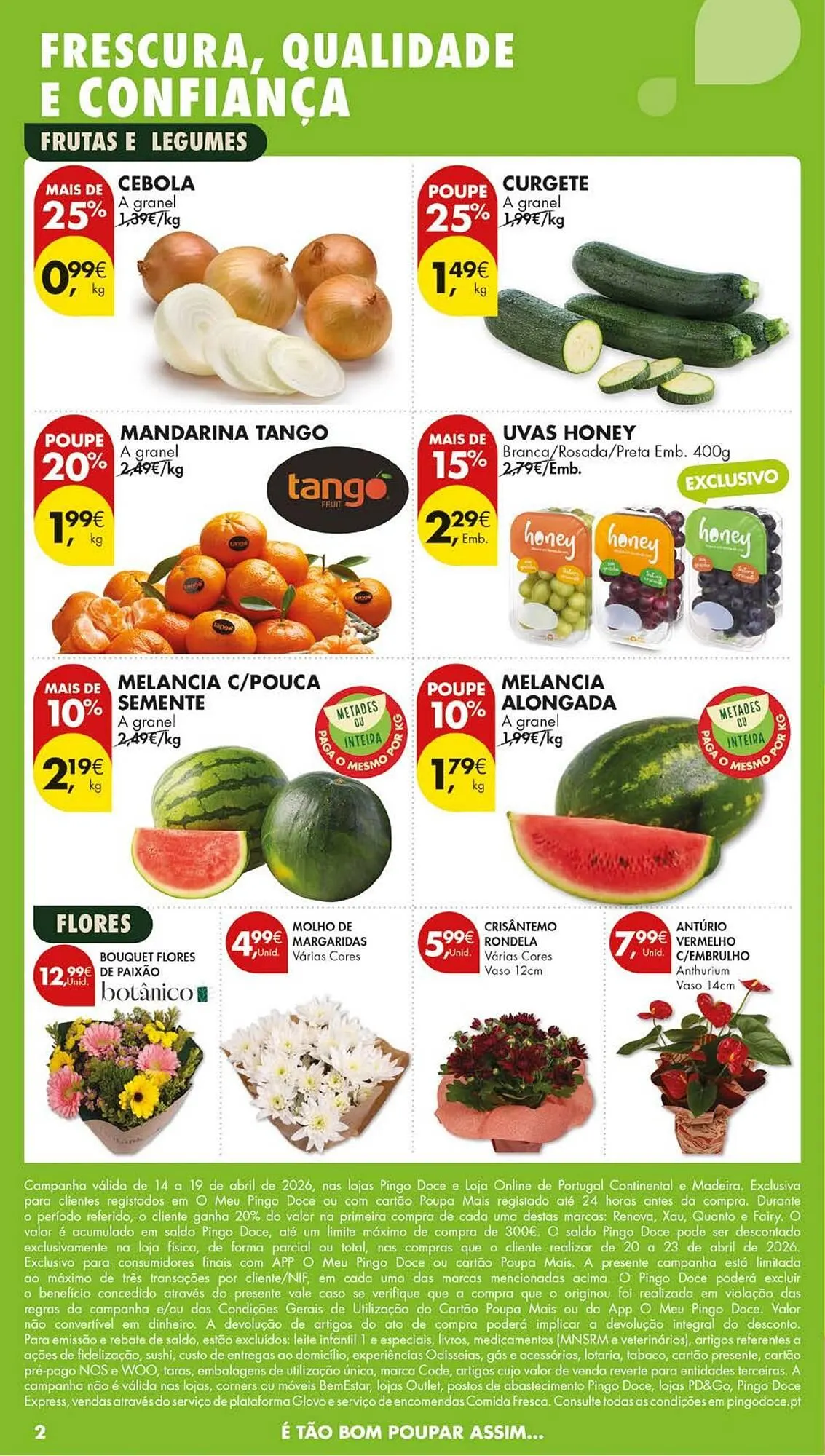 Folheto Folheto Pingo Doce de 14 de abril até 20 de abril 2026 - Pagina 2