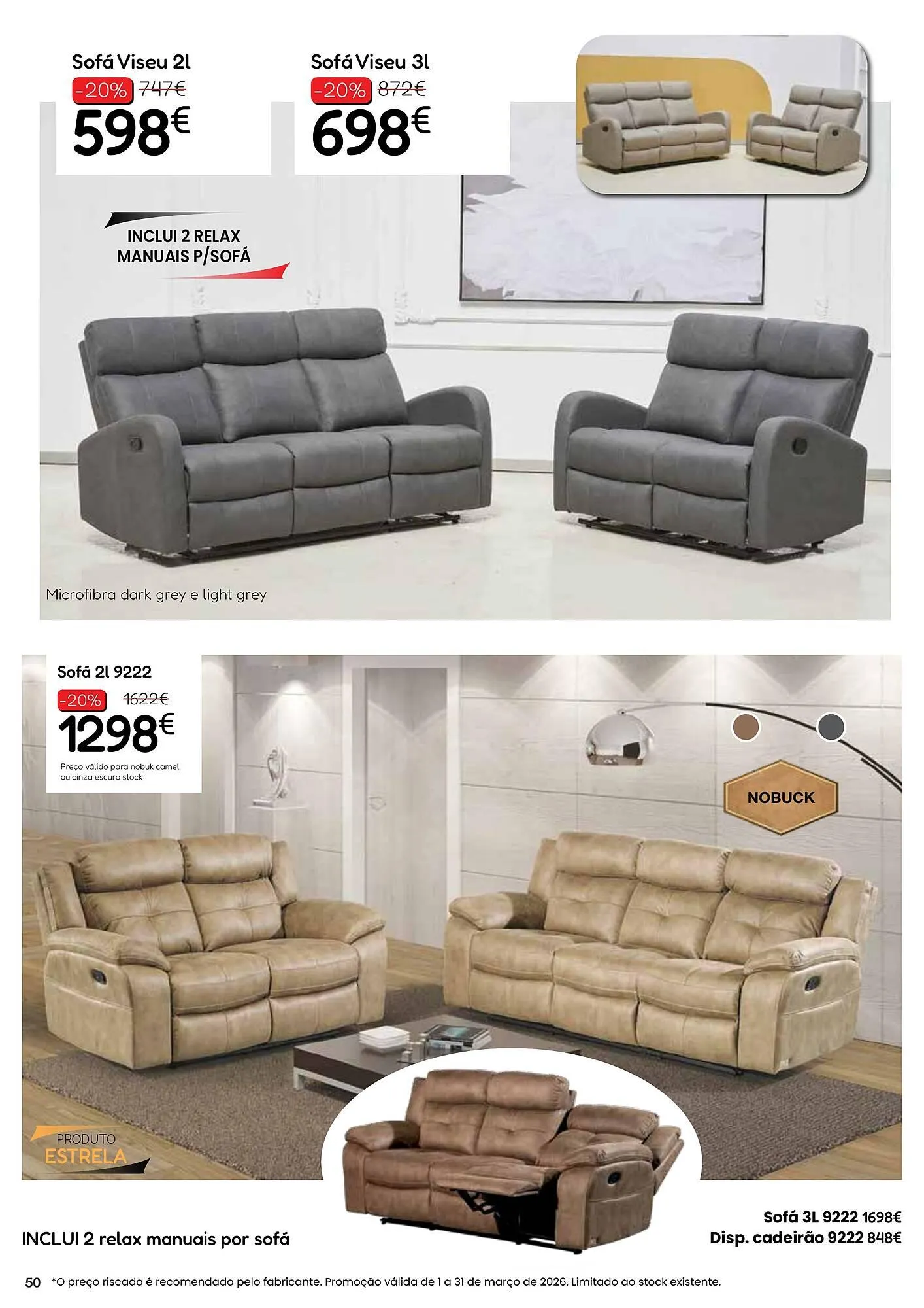 Folheto Folheto Hiper Centro do Móvel de 5 de março até 31 de março 2026 - Pagina 50