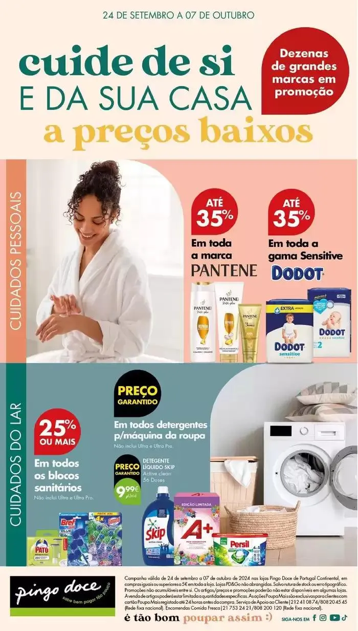 Folheto Folheto Pingo Doce de 25 de setembro até 7 de outubro 2024 - Pagina 1