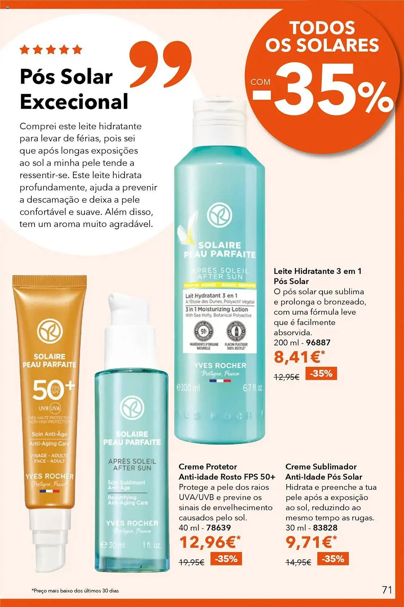 Folheto Folheto Yves Rocher de 3 de julho até 31 de julho 2025 - Pagina 71