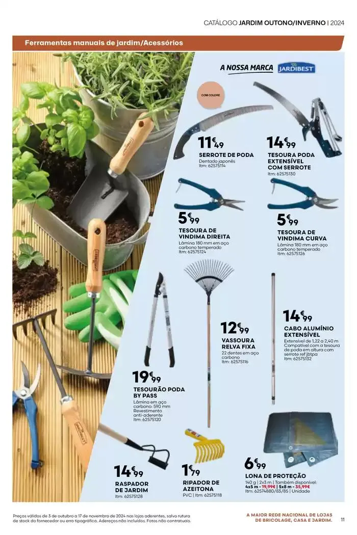 Folheto Folheto Digital - Jardim Outono/Inverno 24p Nacional de 3 de outubro até 17 de novembro 2024 - Pagina 11