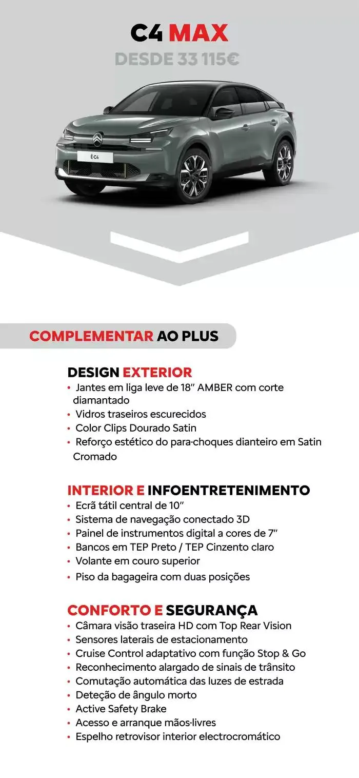 Folheto Citroen Novo ë-C4 de 31 de dezembro até 31 de dezembro 2025 - Pagina 14
