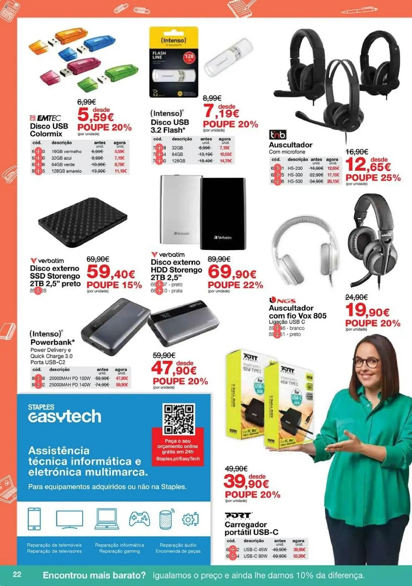 Folheto Folheto Staples de 5 de janeiro até 16 de fevereiro 2026 - Pagina 22