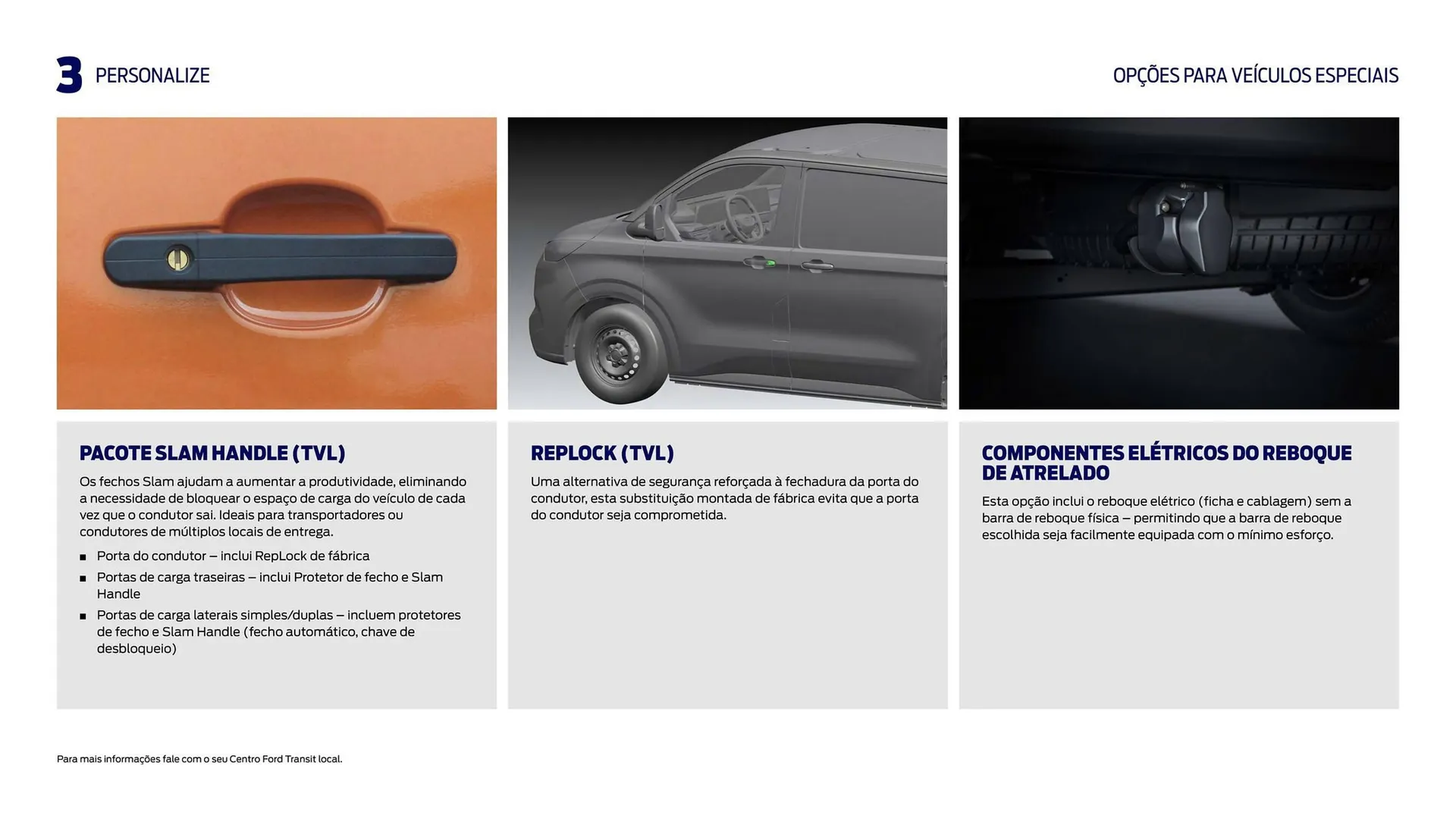 Folheto Folheto Ford TRANSIT CUSTOM de 22 de fevereiro até 22 de fevereiro 2025 - Pagina 33