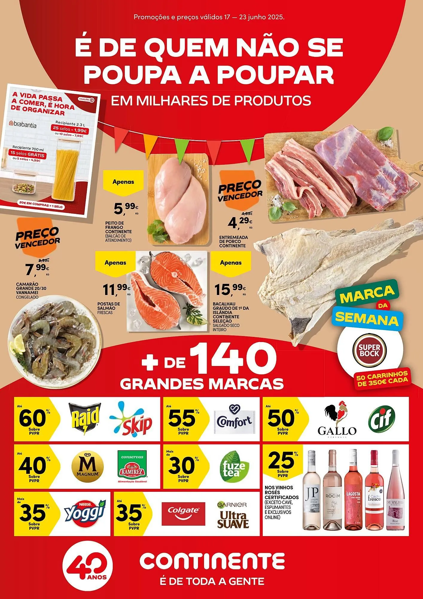 Folheto Folheto Continente de 17 de junho até 23 de junho 2025 - Pagina 1