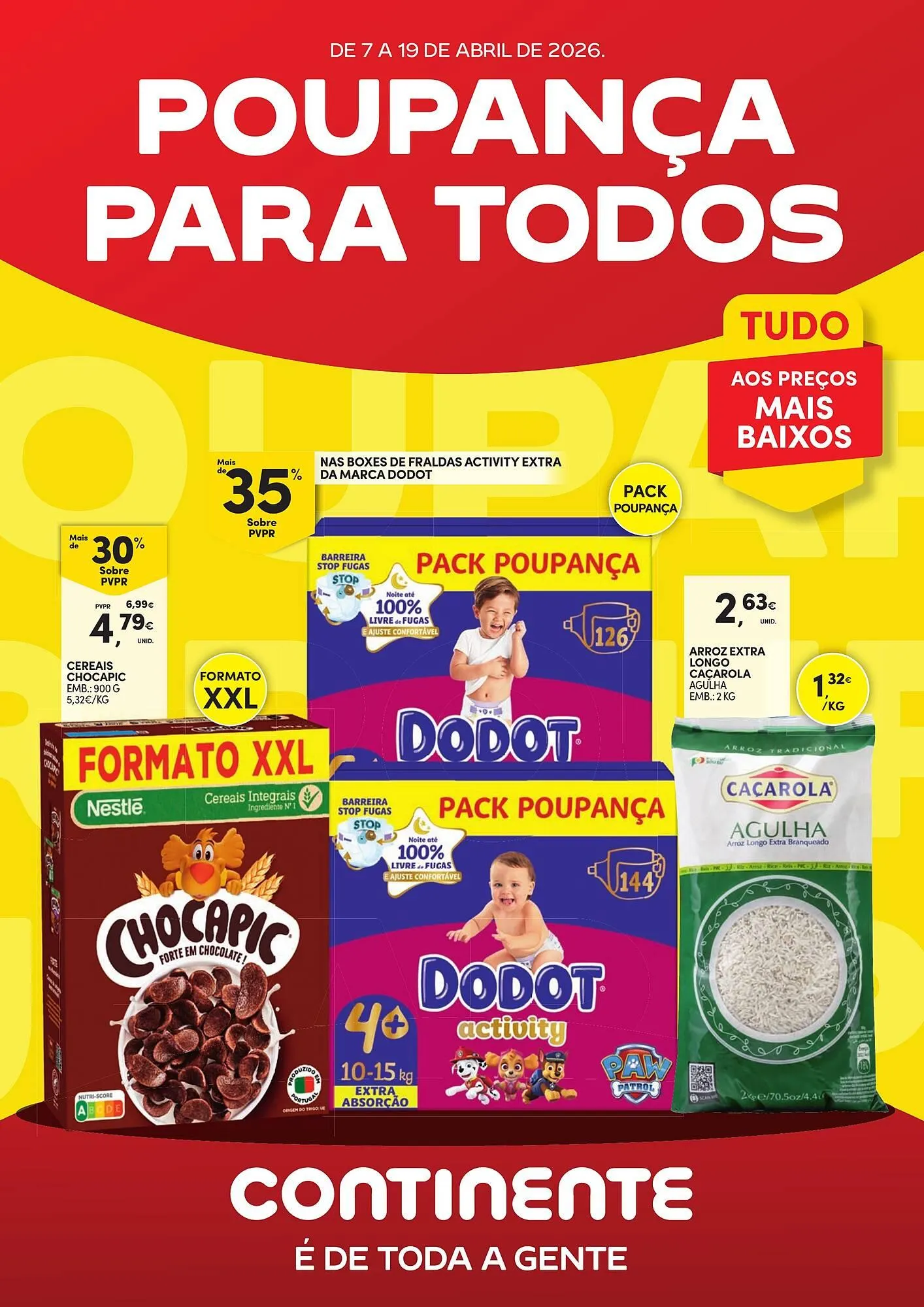 Folheto Folheto Continente de 7 de abril até 19 de abril 2026 - Pagina 1