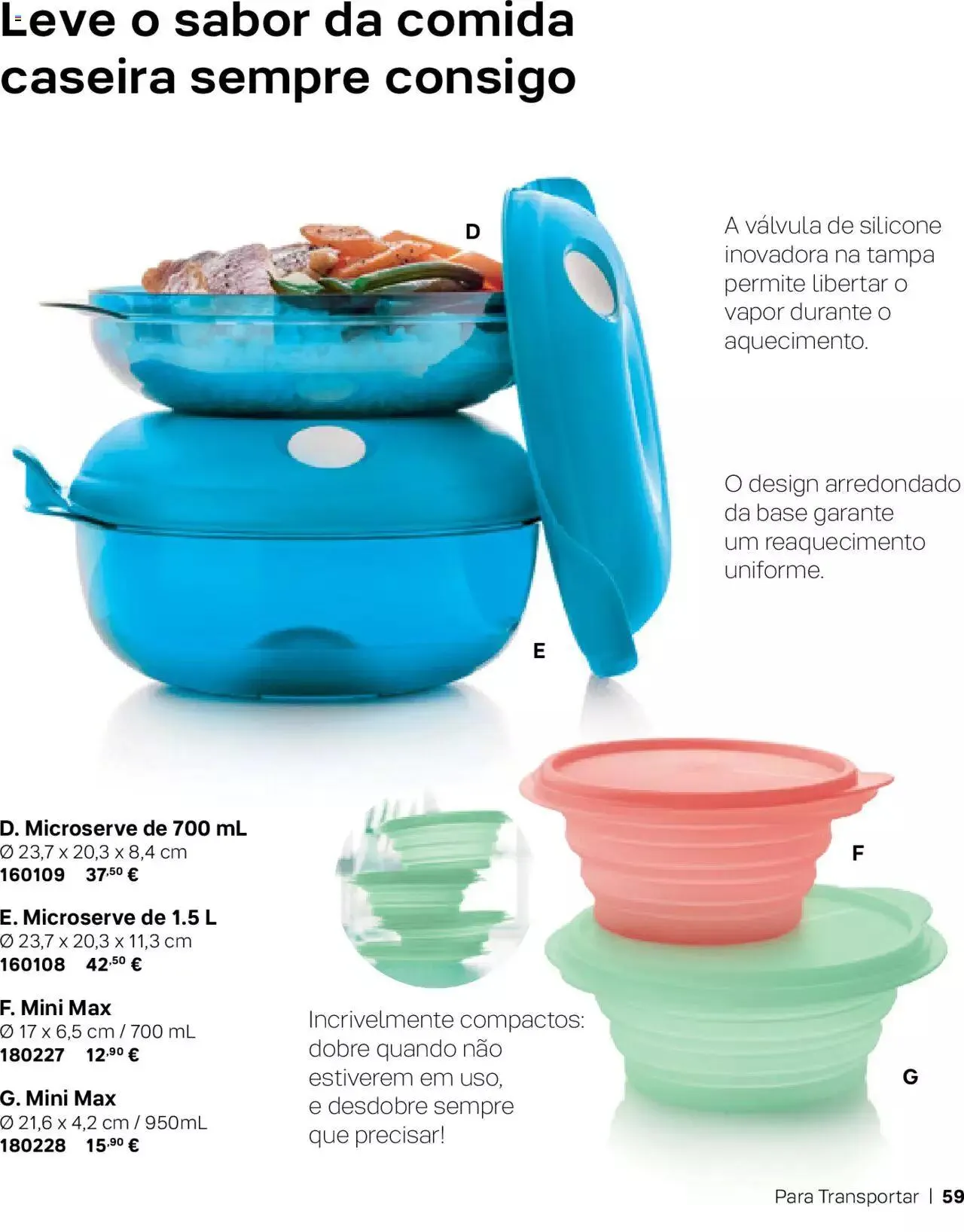 Folheto Tupperware Catálogo de 1 de setembro até 31 de dezembro 2023 - Pagina 59