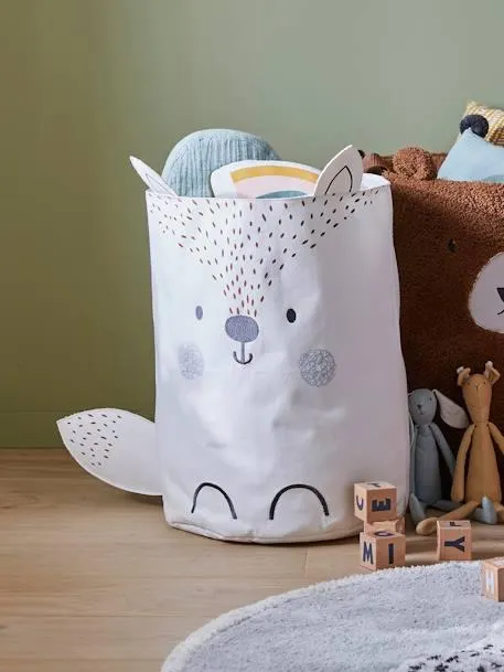 Cesto de roupa, Raposa - branco claro liso 2