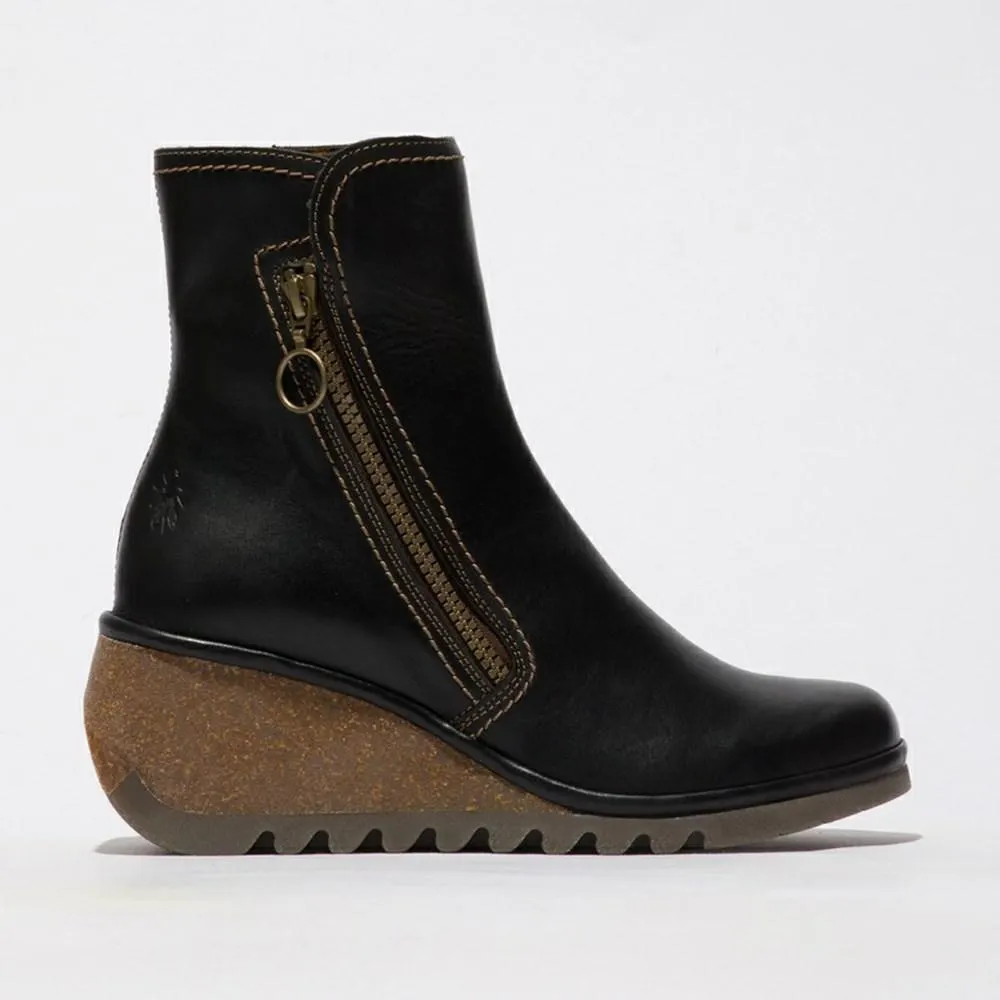 Botins Fly London Nela407fly Feminino Pretas | KPWHUAJ-17