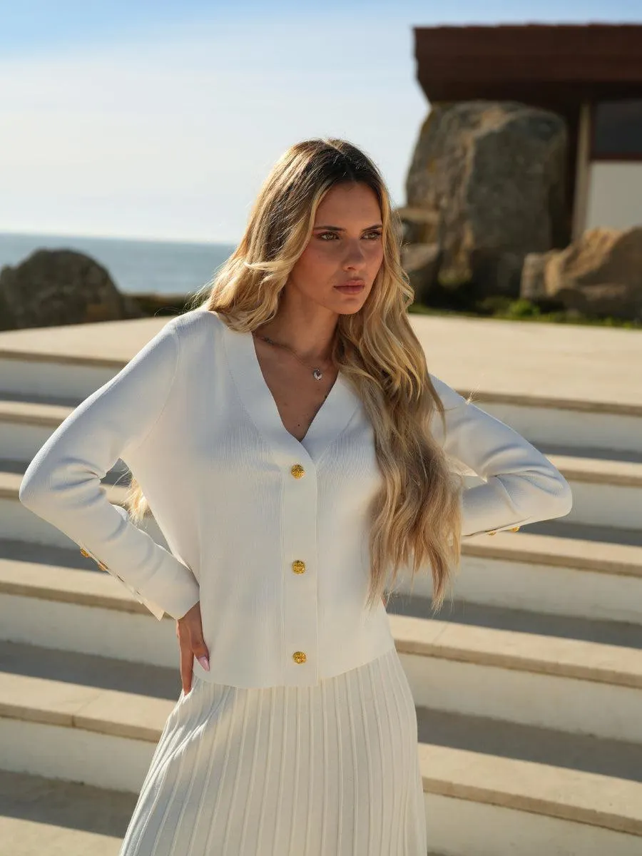 Cardigan malha botões JOIA