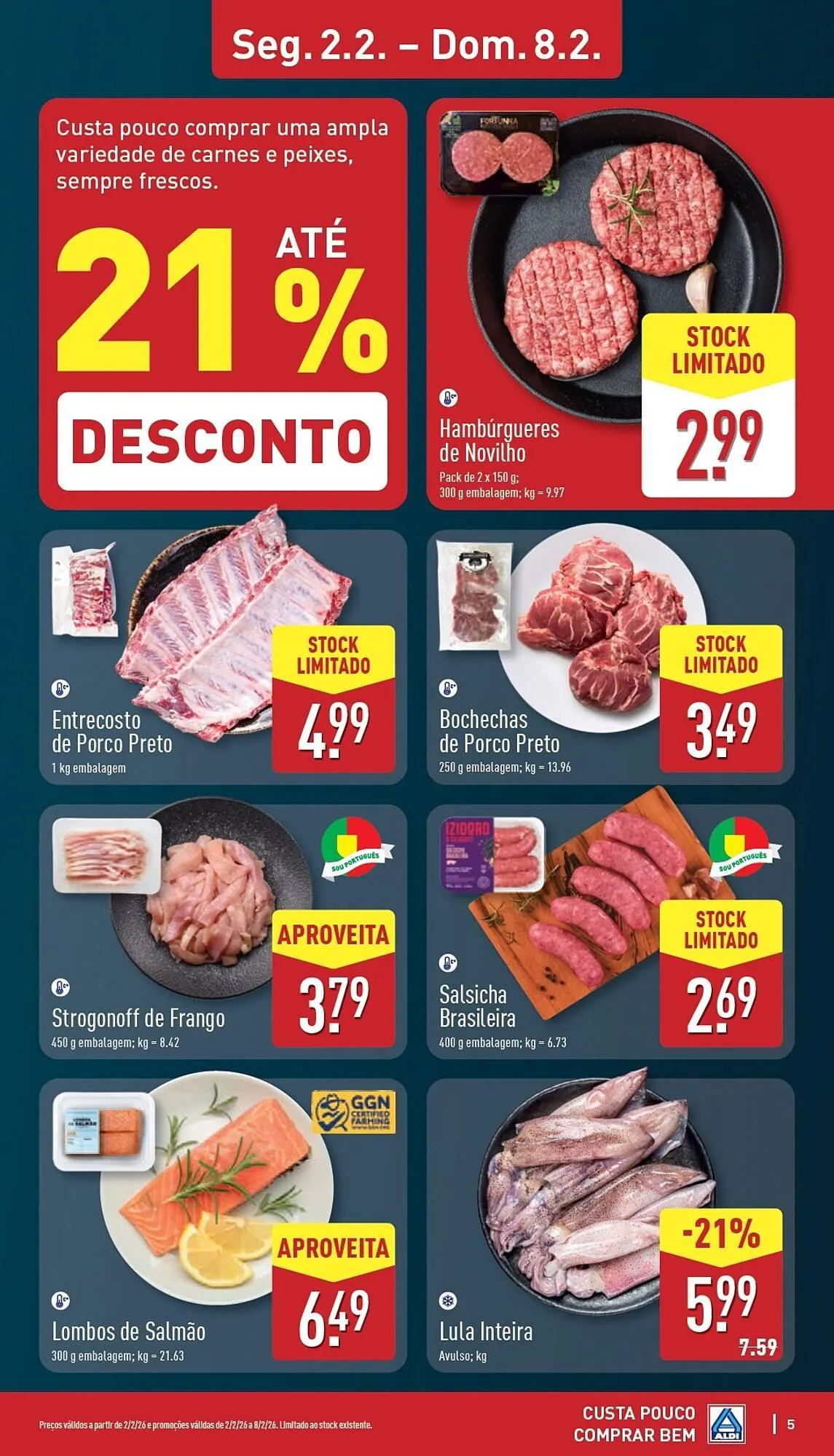 Folheto Folheto ALDI de 2 de fevereiro até 8 de fevereiro 2026 - Pagina 5