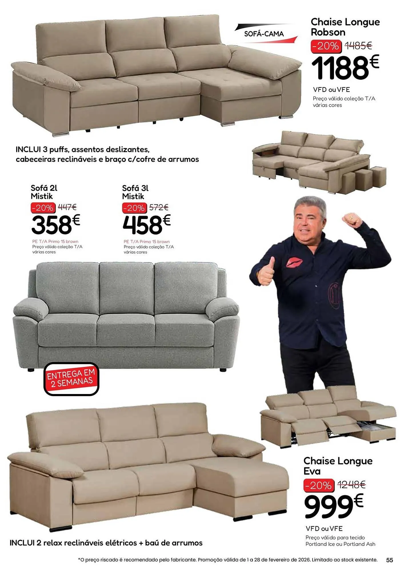 Folheto Folheto Hiper Centro do Móvel de 2 de fevereiro até 28 de fevereiro 2026 - Pagina 55