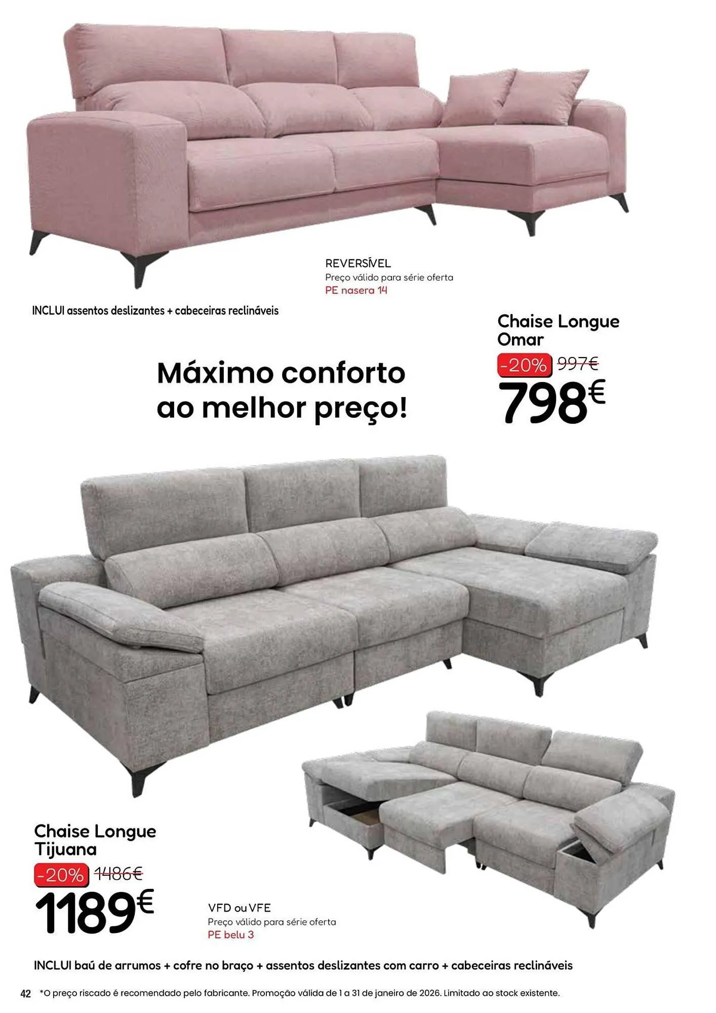 Folheto Folheto Hiper Centro do Móvel de 6 de janeiro até 31 de janeiro 2026 - Pagina 42