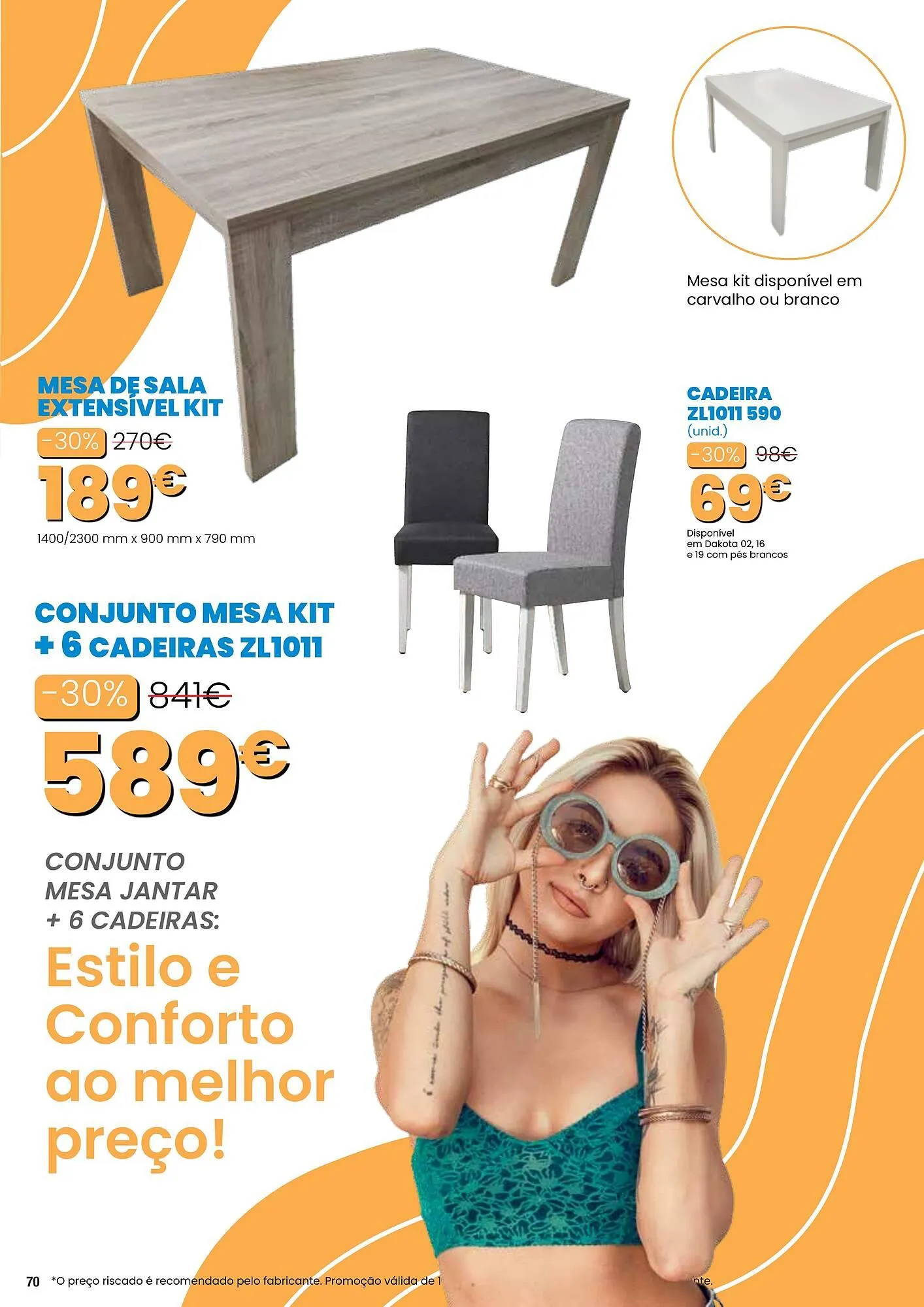 Folheto Folheto Hiper Centro do Móvel de 1 de maio até 31 de maio 2025 - Pagina 70