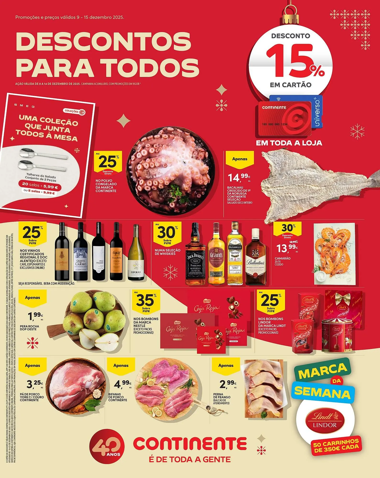Folheto Folheto Continente de 9 de dezembro até 15 de dezembro 2025 - Pagina 1