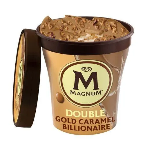 gelado pint magnum double gold caramel 440ml