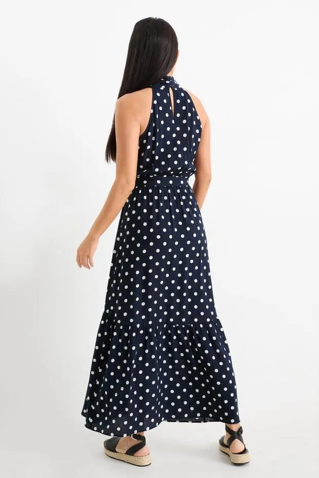 A-line dress - polka dot