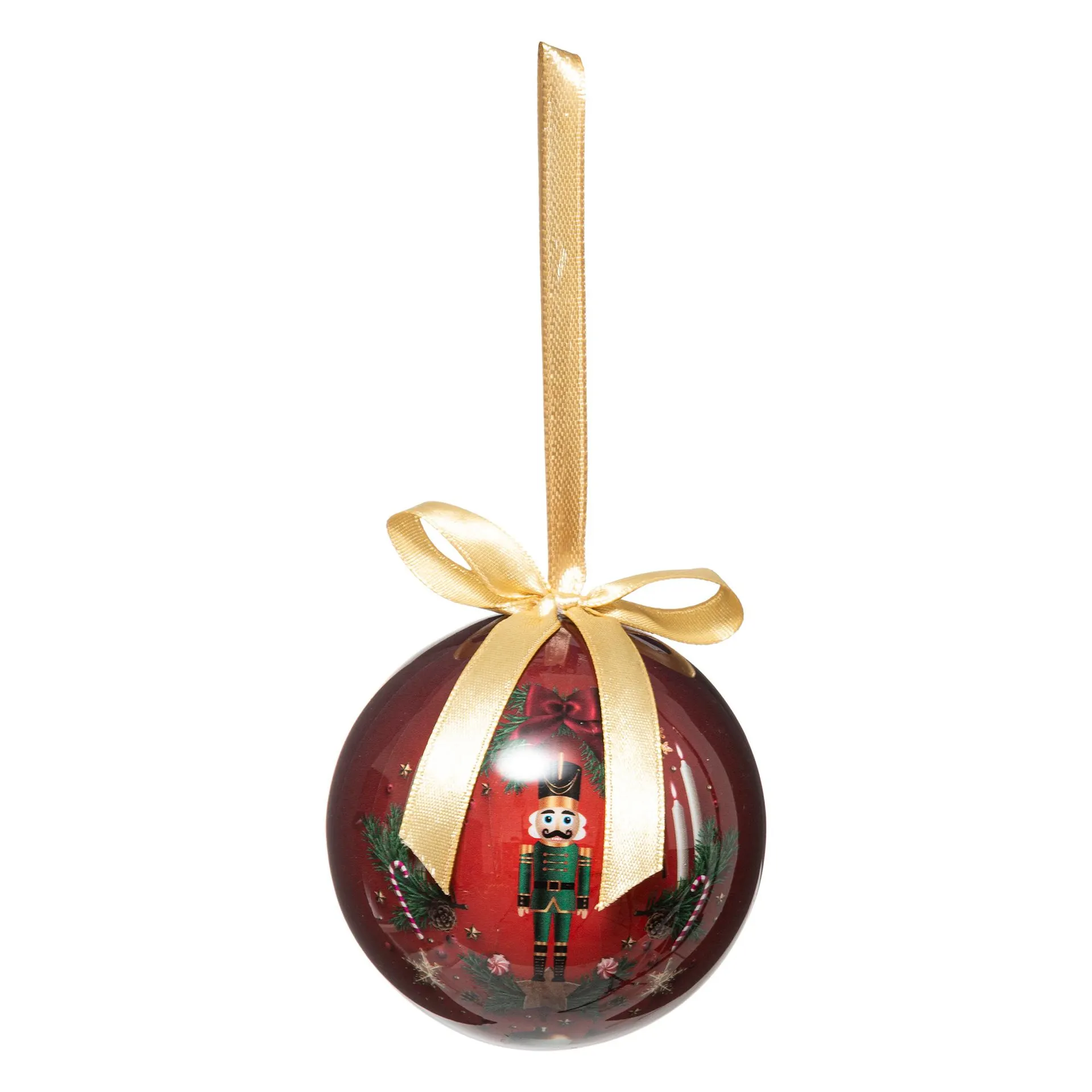 Bola De Natal Com Soldado De Chumbo