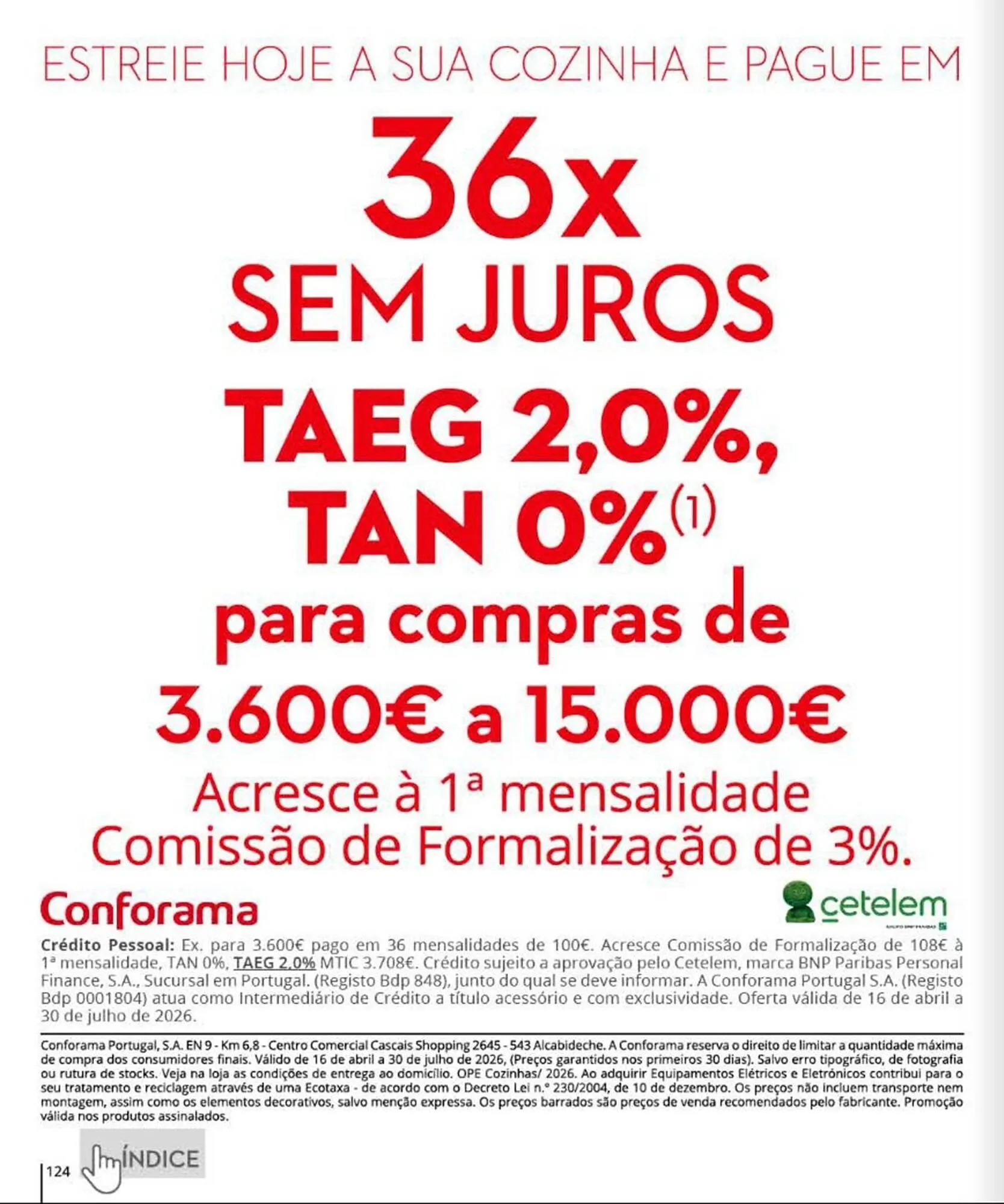 Folheto Folheto Conforama de 5 de maio até 30 de julho 2026 - Pagina 124