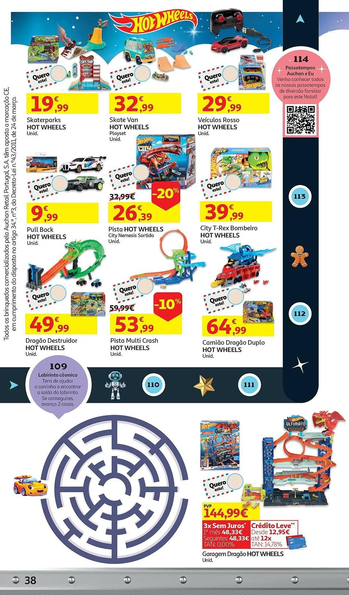 Folheto Folheto Auchan de 5 de novembro até 9 de dezembro 2025 - Pagina 38