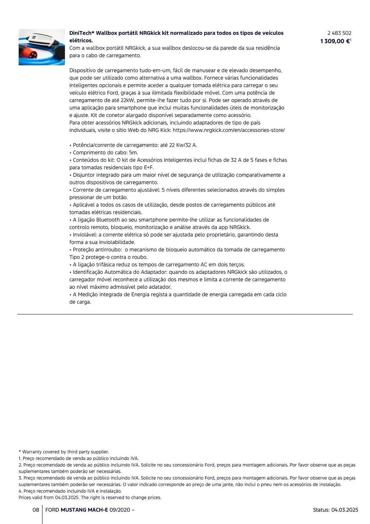 Folheto Folheto Ford de 18 de março até 31 de agosto 2025 - Pagina 8