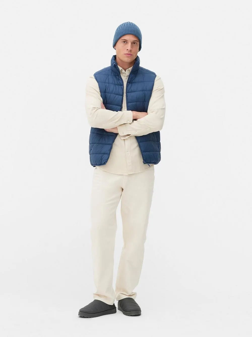 Colete acolchoado fecho correr