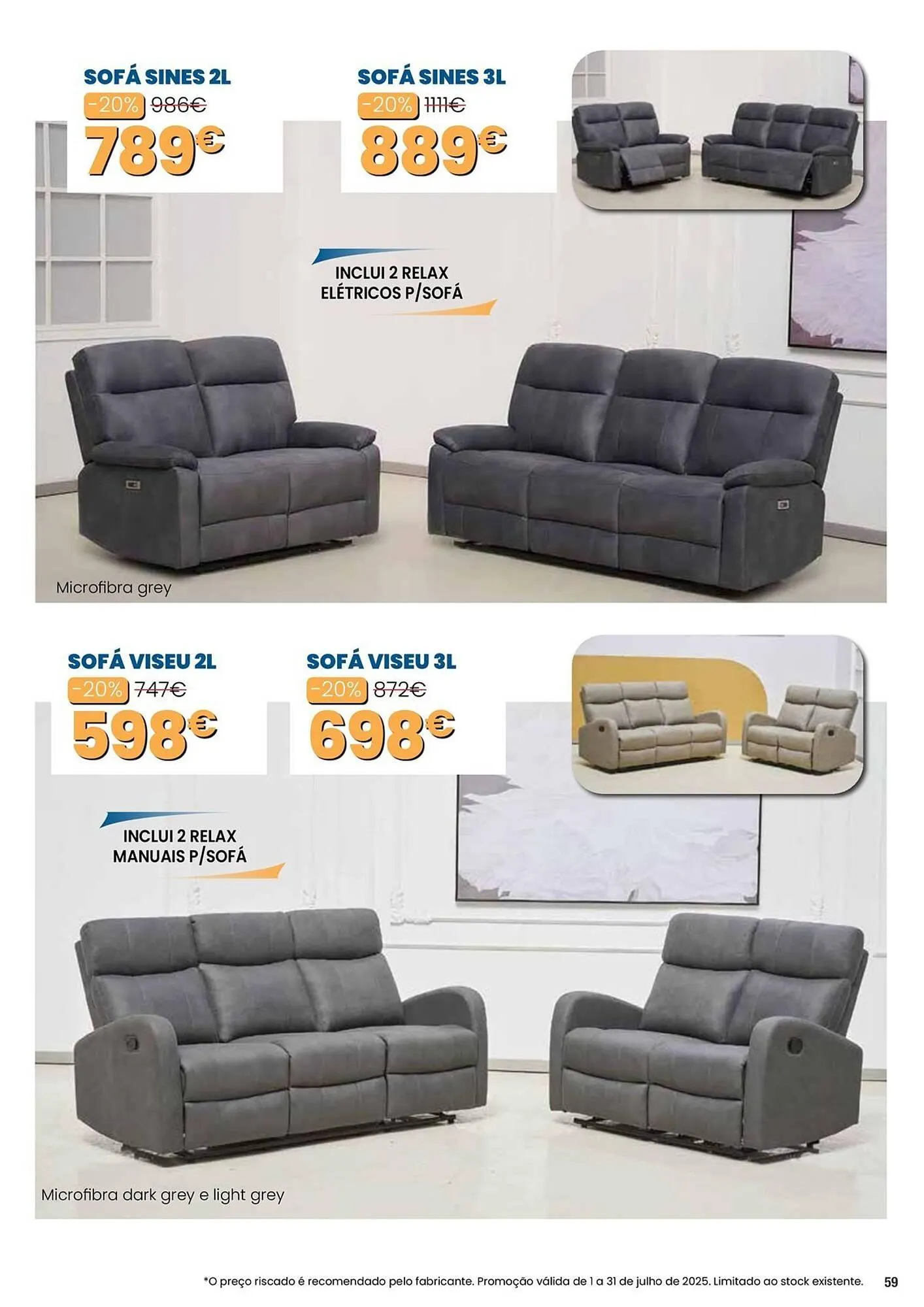 Folheto Folheto Hiper Centro do Móvel de 1 de julho até 31 de julho 2025 - Pagina 59